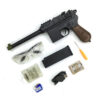 1/2.05 Mauser Military Pistol M1932 metal imitation gun Toy police bullet pistol gun model toy pistols - Image 3