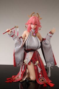 65cm Genshin Impact Yae Miko adult figure anime sex doll love doll silicone doll anime adult toys men - Image 4