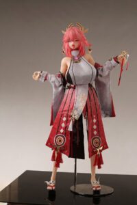 65cm Genshin Impact Yae Miko adult figure anime sex doll love doll silicone doll anime adult toys men - Image 9