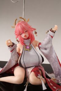 65cm Genshin Impact Yae Miko adult figure anime sex doll love doll silicone doll anime adult toys men - Image 11