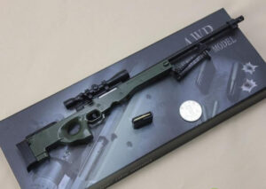 1:4 fake gun imitation gun Metal AWP sniper Rifle Toy Rifle gun model - Image 6