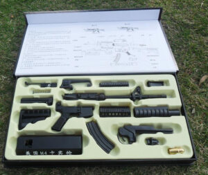 1:3 Metal fake gun USA M4 Carbine Toy Rifle gun model toy guns metal black - Image 5