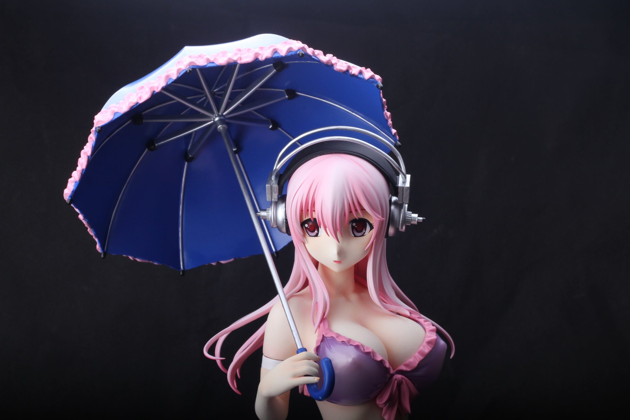 Japanese anime super sonico 1/4 naked anime figure sexy collectible action figures - Image 2