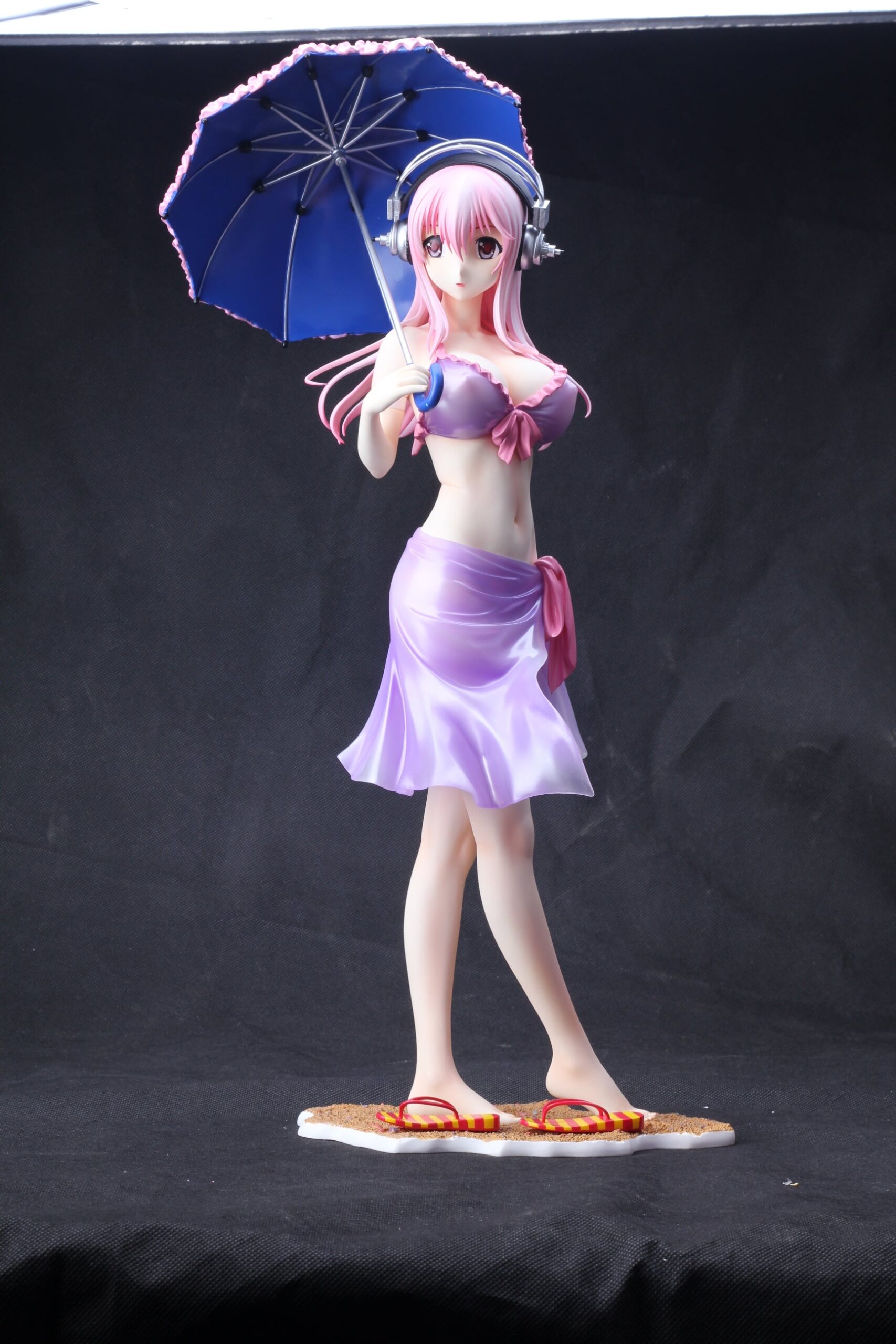 Japanese anime super sonico 1/4 naked anime figure sexy collectible action figures - Image 7