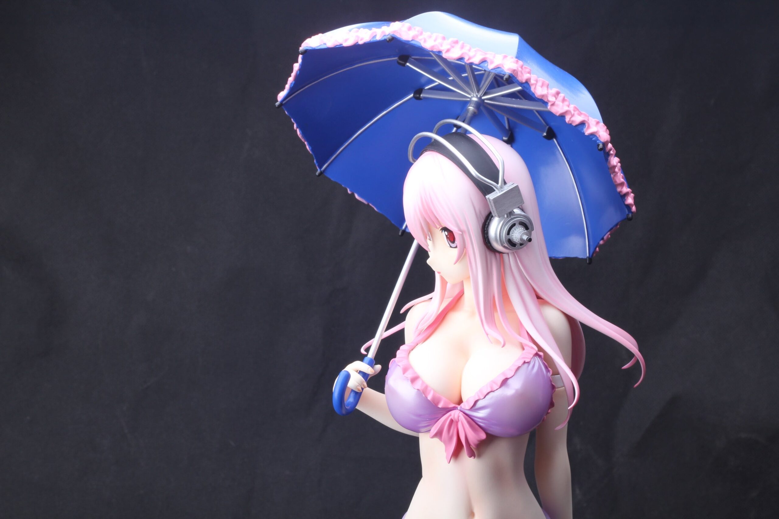 Japanese anime super sonico 1/4 naked anime figure sexy collectible action figures - Image 9