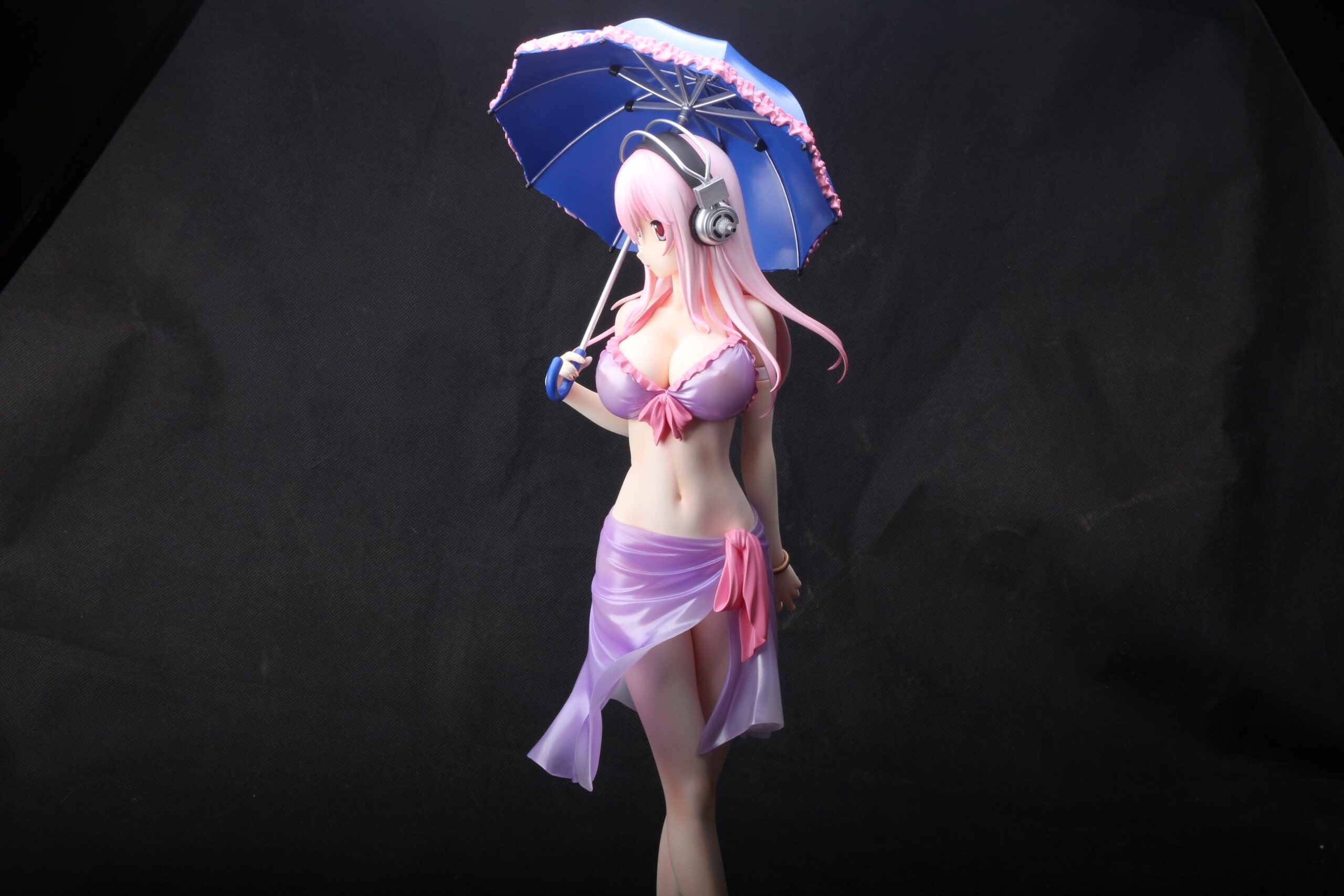Japanese anime super sonico 1/4 naked anime figure sexy collectible action figures - Image 12