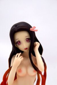 Demon Slayer: Kimetsu no Yaiba Nezuko Kamado flat chested 1/6 naked anime figure - Image 2