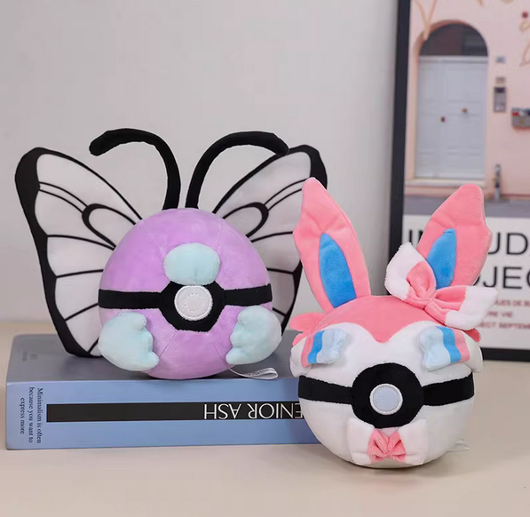 Pokémon plush Butterfree & Sylveon soft stuffed animal toys